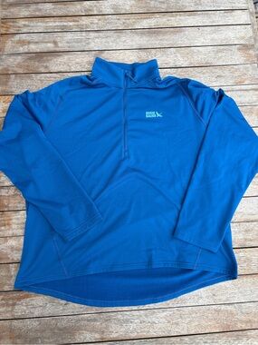 Eddie Bauer Royal Blue Men's Quarter-Zip Pullover